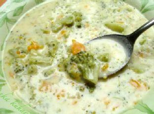 Broccoli with cheese soup