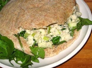 Crab Salad Stuffed Pita Pockets