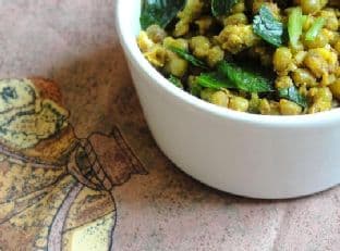 Gujarati Dry Mung Bean Curry