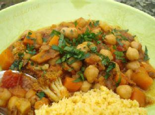 Moroccan chickpea and lentil stew