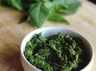 Skinny Kale Basil Pesto