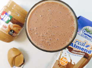 Chocolate Peanut Butter Cinnamon Smoothie