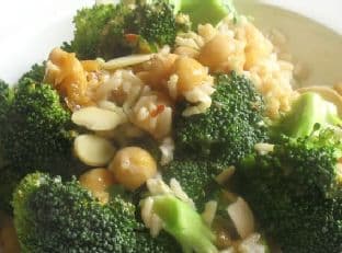 Broccoli and Chickpea Rice Salad